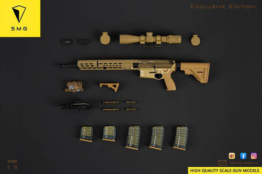 Tan Angled Foregrip & Brown PEQ