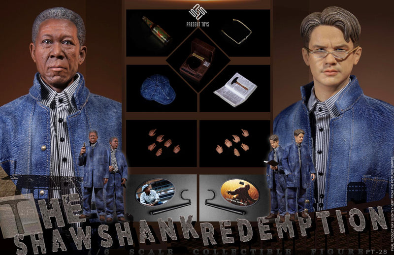 Load image into Gallery viewer, The Shawshank Redemption - Blue Denim Like Jean Clothing Set w/Hat
