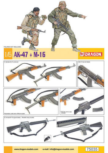 AK-47 +M16 Model Kit - MINT IN BOX