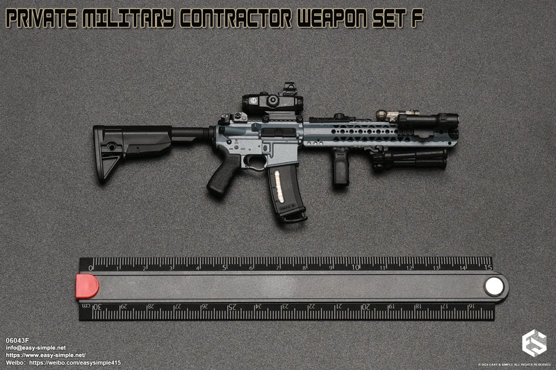 Load image into Gallery viewer, PMC Weapon Set F Ver. F - Blue LVOA Rifle w/Attachment Set
