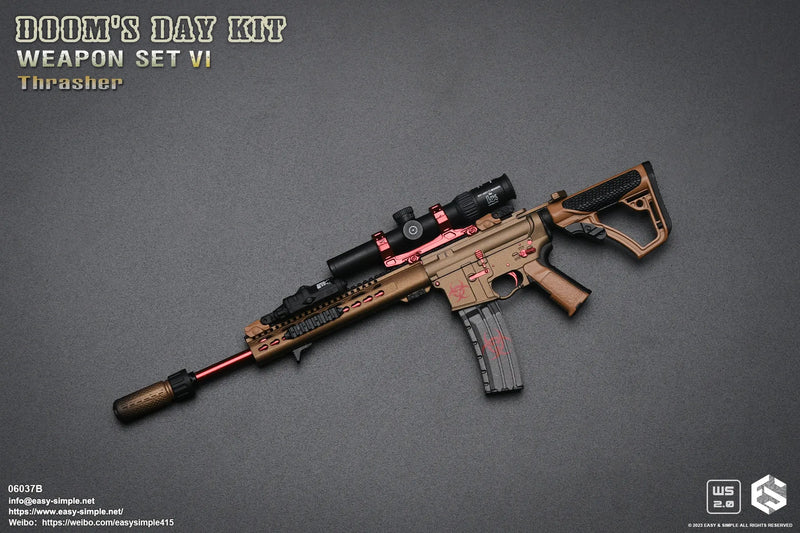 Load image into Gallery viewer, Doom's Day Weapon Set VI Ver. B - Black &amp; Red Scope
