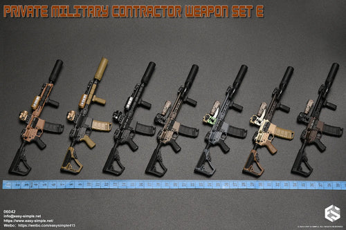 Private Military Contractor Weapon Set E 7-Pack - MINT IN BOX