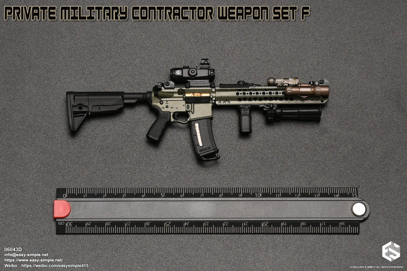 Load image into Gallery viewer, PMC Weapon Set F Ver. D - OD Green LVOA Rifle w/Attachment Set
