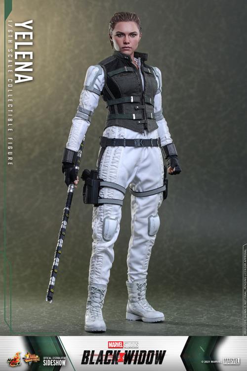 Black Widow - Yelena - White 2-Part Combat Boots (Peg Type)