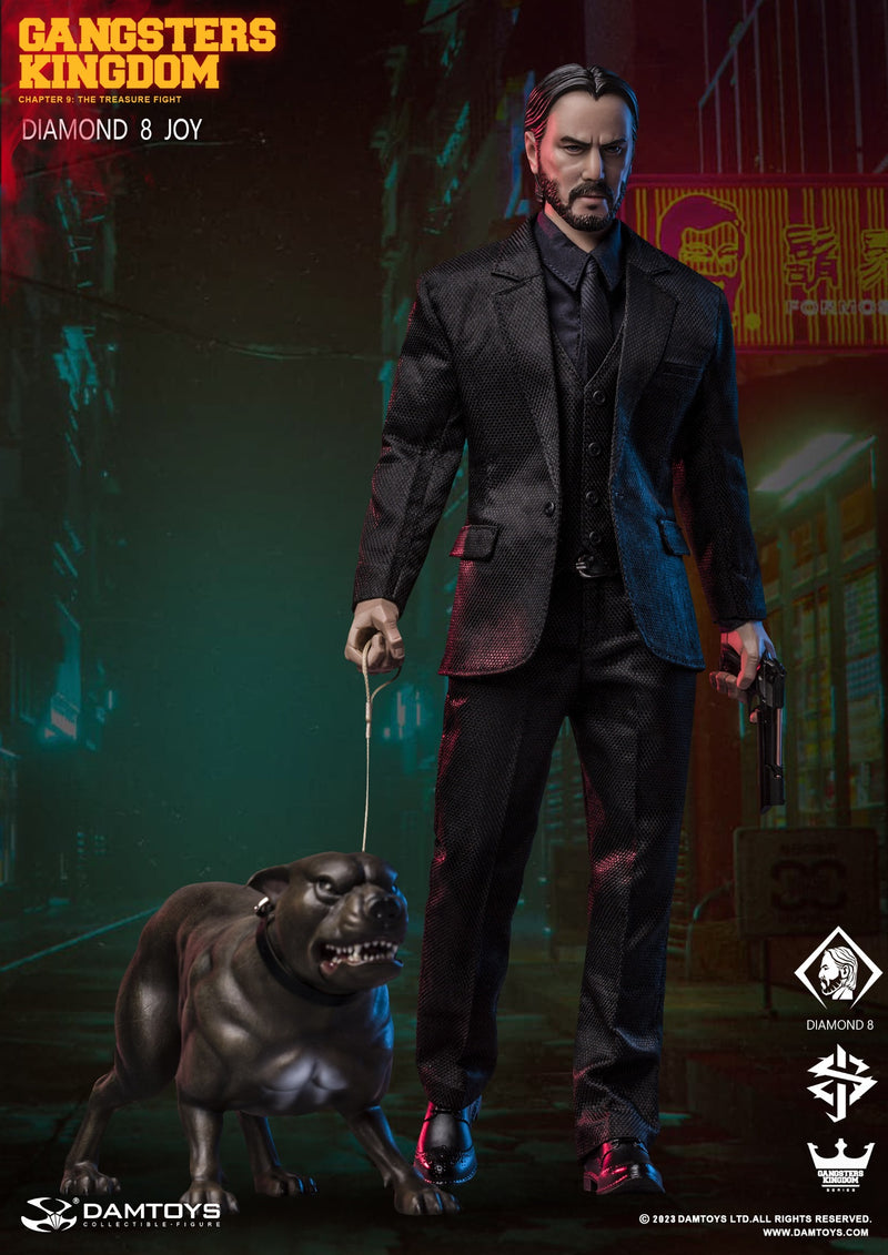 Load image into Gallery viewer, Gangsters Kingdom - Diamond 8 Joy w/Dog, Wall, &amp; Accessories - MINT IN BOX
