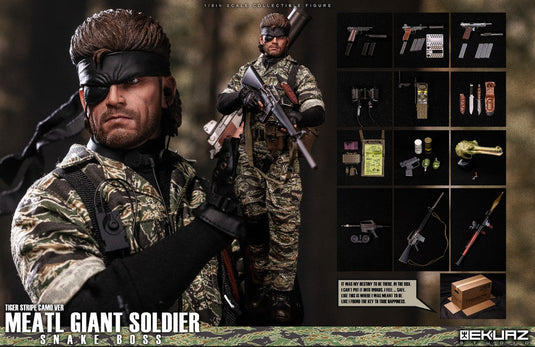 Metal Giant Soldier - Snake - Tiger Stripe Camo - MINT IN BOX