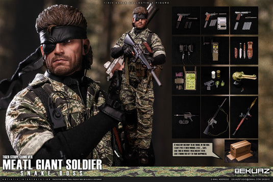 Metal Giant Soldier - Snake - ERDL & Tiger Stripe 2-Pack - MIB