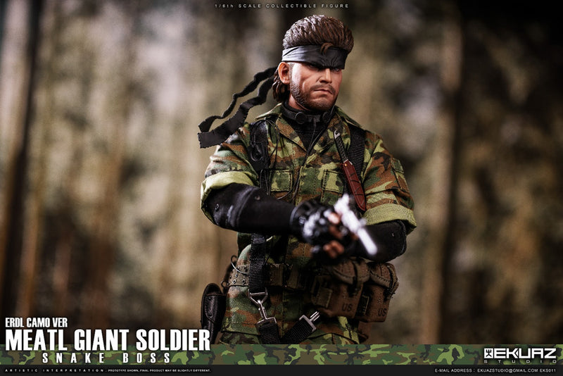 Load image into Gallery viewer, Metal Giant Soldier - Snake - ERDL &amp; Tiger Stripe 2-Pack - MIB
