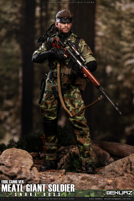 Metal Giant Soldier - Snake - ERDL Camo - MINT IN BOX