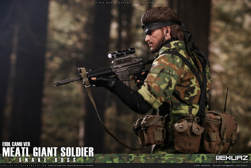 Load image into Gallery viewer, Metal Giant Soldier - Snake - ERDL &amp; Tiger Stripe 2-Pack - MIB
