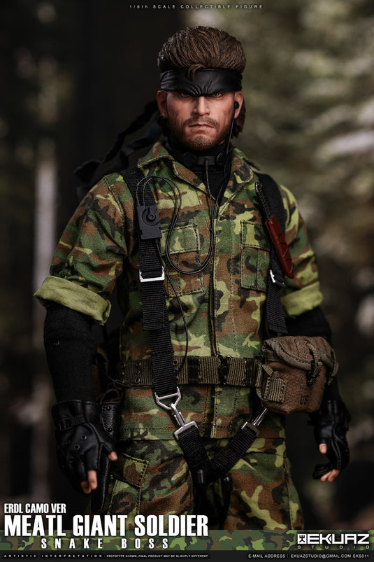 Metal Giant Soldier - Snake - ERDL Camo - MINT IN BOX