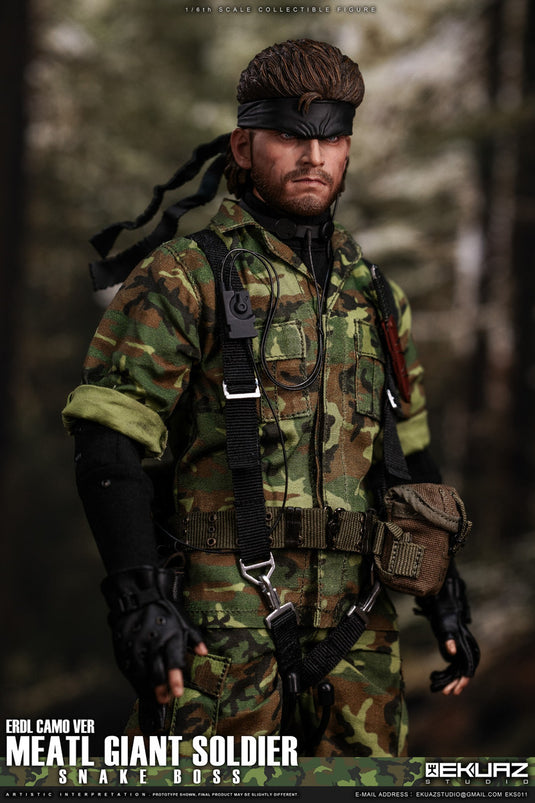 Metal Giant Soldier - Snake - ERDL Camo - MINT IN BOX