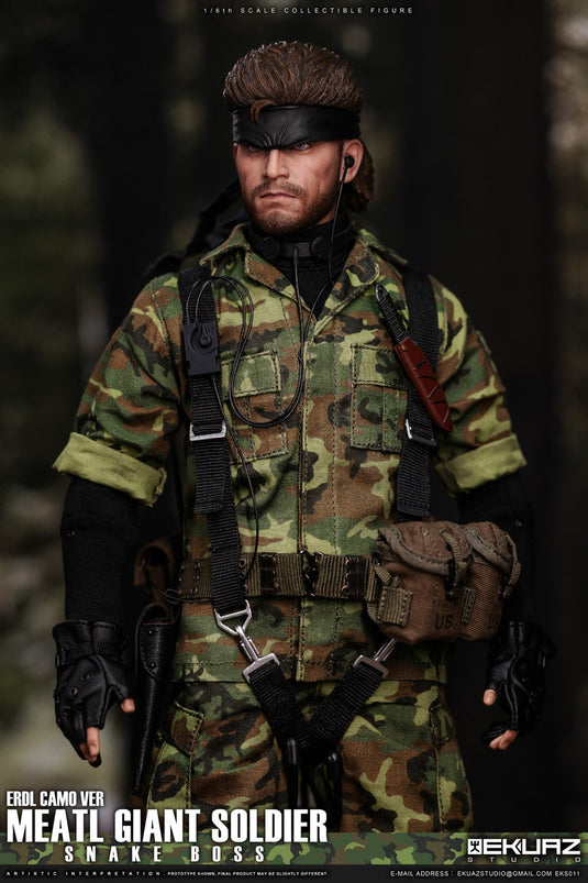 Metal Giant Soldier - Snake - ERDL Camo - MINT IN BOX