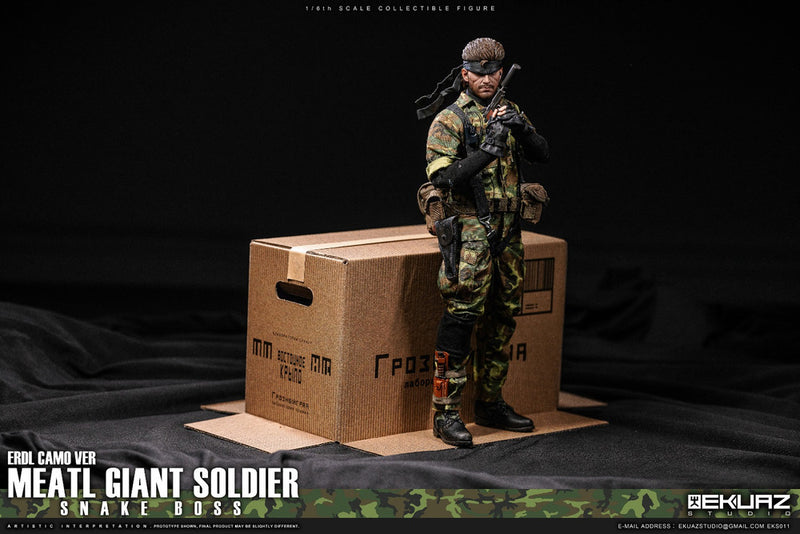 Load image into Gallery viewer, Metal Giant Soldier - Snake - ERDL &amp; Tiger Stripe 2-Pack - MIB
