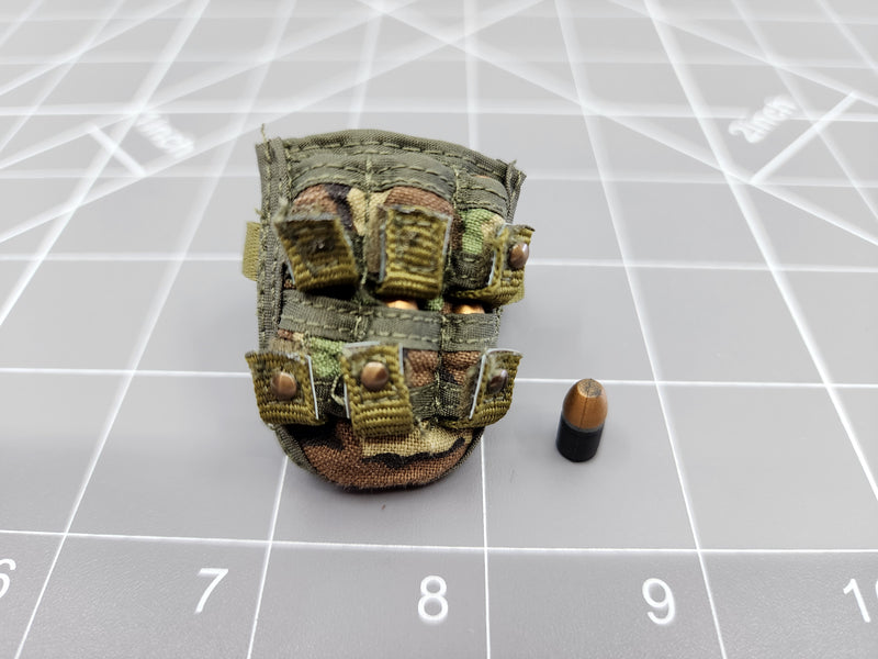 Load image into Gallery viewer, BAM 1/6 OD Green 40mm Grenade Drop Bag (Hot Toys)
