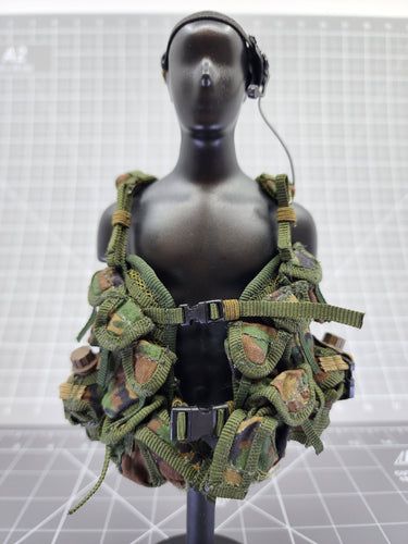 BAM 1/6 Woodland Camo Equipment Load And Carry System (ELCS) Pack (ACE)