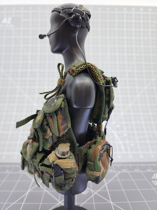 BAM 1/6 Woodland Camo Equipment Load And Carry System (ELCS) Pack (ACE)