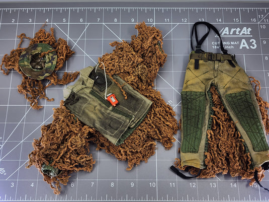 BAM 1/6 Snake Sniper Uniform W/ Brush Cover Camo (BBI)