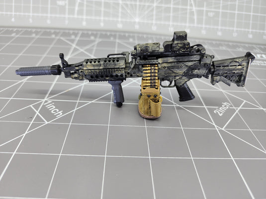 BAM 1/6 Tropical Multi Cam Chestpack and Machine Gun