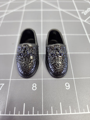BAM 1/6 Black Dress Shoes 1 (Foot Type)