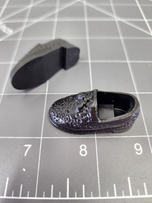 BAM 1/6 Black Dress Shoes 1 (Foot Type)
