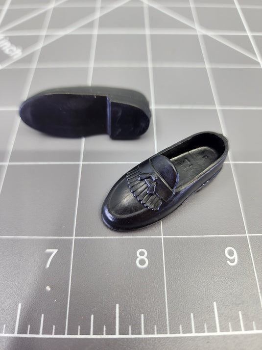 BAM 1/6 Black Dress Shoes 2 (Foot Type)