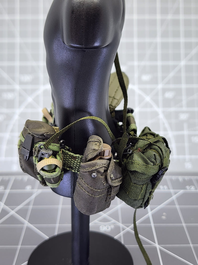 Load image into Gallery viewer, BAM 1/6 OD Green Belt W/ Pouches (Dragon)
