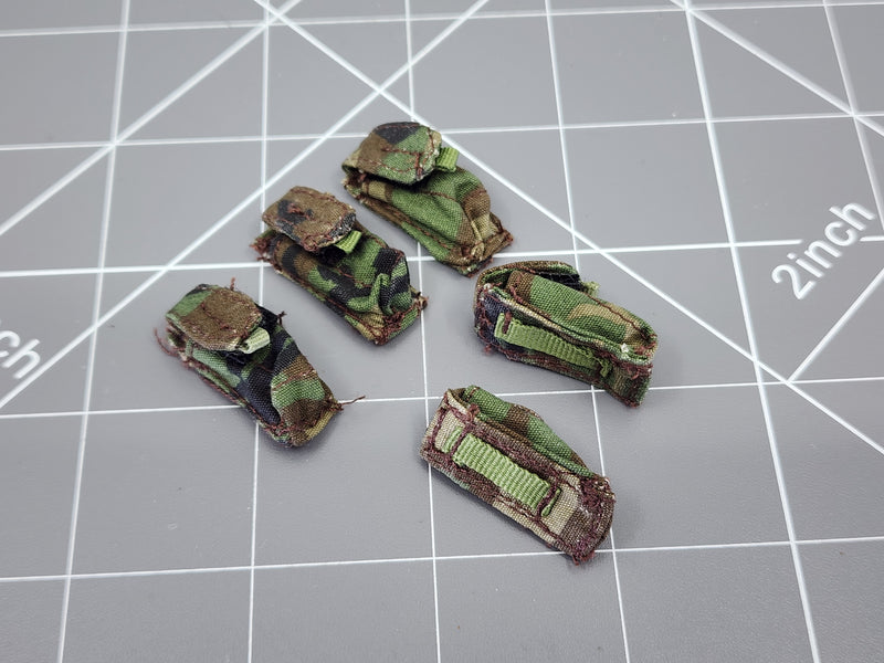 Load image into Gallery viewer, BAM 1/6 Woodland Green Camo Mag Pouch Set

