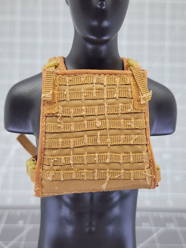 BAM 1/6 Coyote Tan Molle Plate Carrier Vest (Toy Soldier)