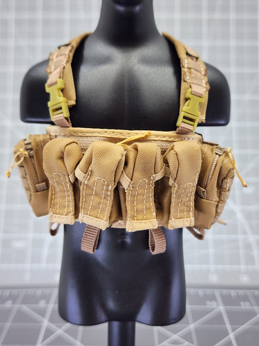 BAM 1/6 Coyote Tan Ammo Chest Carrier Pack (Toy Soldier)