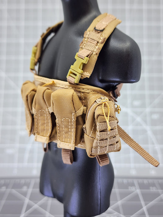 BAM 1/6 Coyote Tan Ammo Chest Carrier Pack (Toy Soldier)
