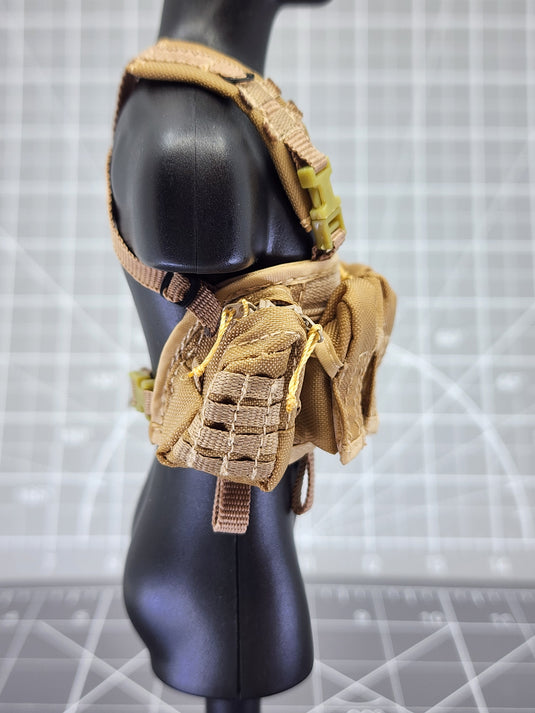 BAM 1/6 Coyote Tan Ammo Chest Carrier Pack (Toy Soldier)