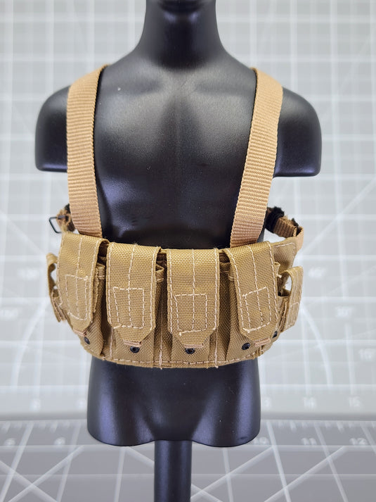 BAM 1/6 Coyote Tan Ammo Chest Carrier Pack 2 (Toy Soldier)