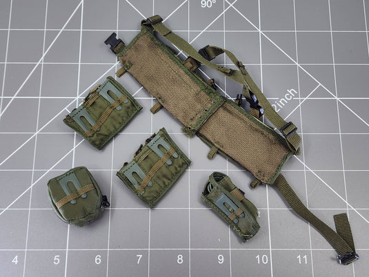 BAM 1/6 OD Green Chest Rig & Pouches (Toy Soldier)