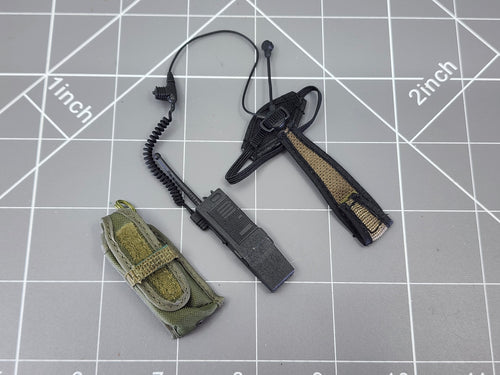 BAM 1/6 OD Green Radio & Headset (Toy Soldier)