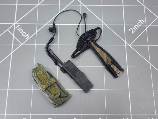 BAM 1/6 OD Green Radio & Headset (Toy Soldier)