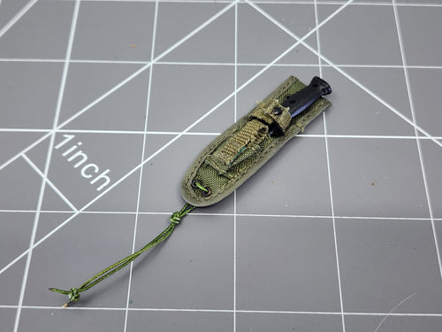 BAM 1/6 OD Green Sheath and Knife (Toy Soldier)