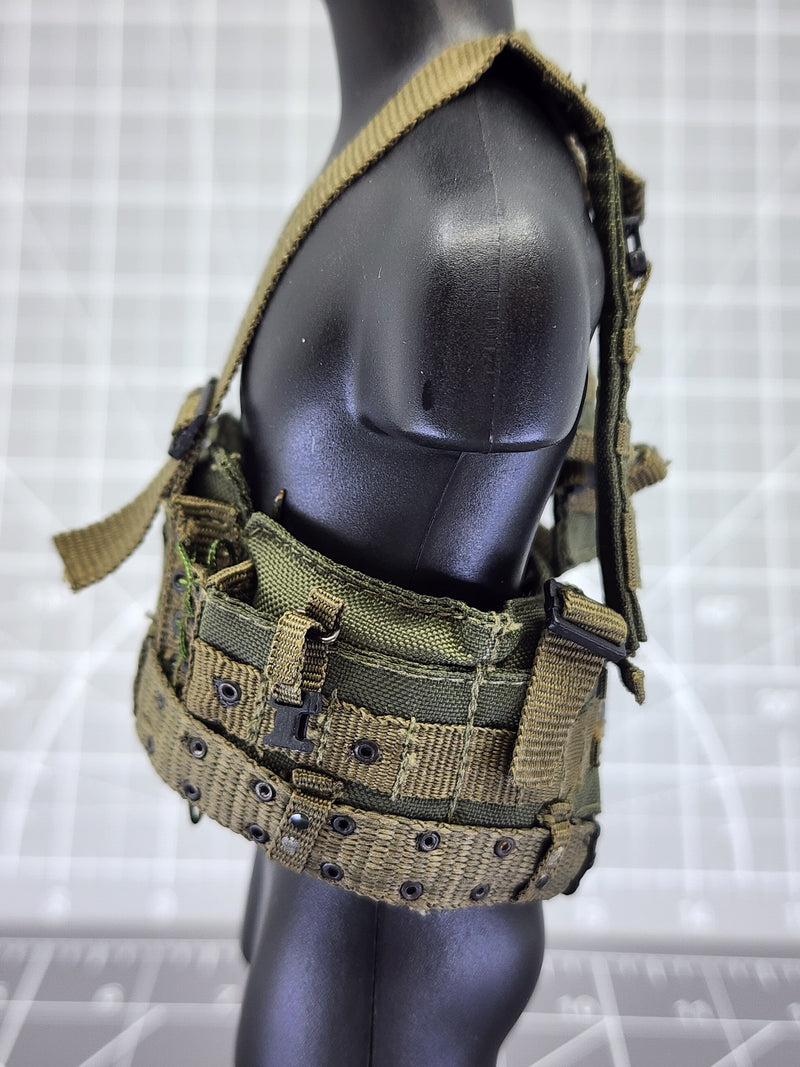 Load image into Gallery viewer, BAM 1/6 OD Green Chest Rig &amp; Pouch Set (Toy Soldier)
