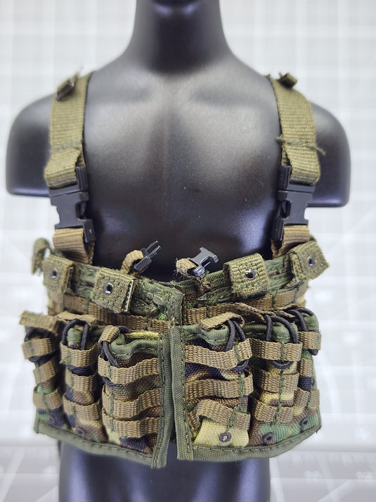 BAM 1/6 OD Green Molle Chest Rig & Pouch Set (Toy Soldier)