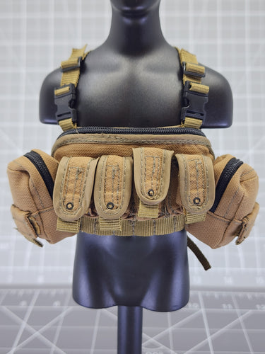 BAM 1/6 Coyote Tan Ammo Pouch Chest Rig (ACE)