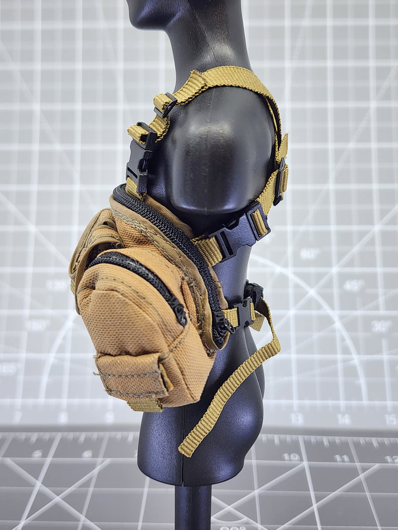 Load image into Gallery viewer, BAM 1/6 Coyote Tan Ammo Pouch Chest Rig (ACE)
