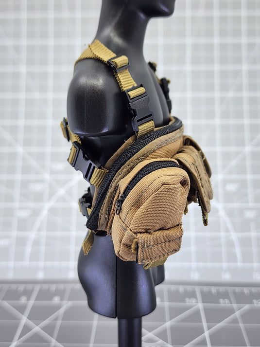 BAM 1/6 Coyote Tan Ammo Pouch Chest Rig (ACE)