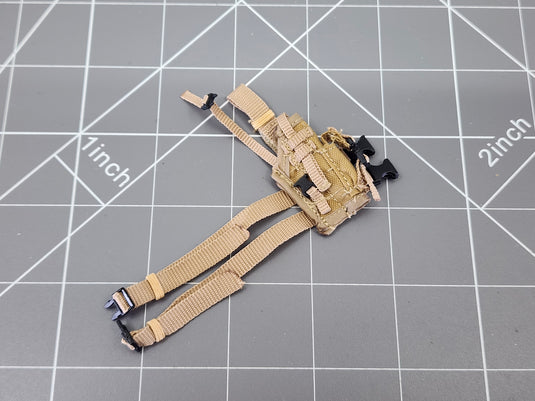 BAM 1/6 Coyote Tan Drop Leg Pistol Holster (ACE)