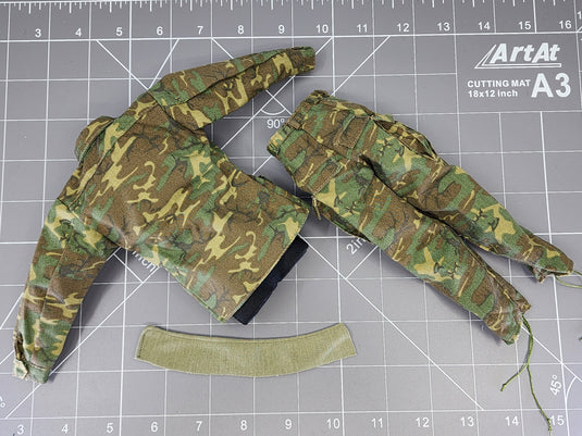 BAM 1/6 Vietnam Woodland Camo Uniform W/ Sweat Towel (Dragon)