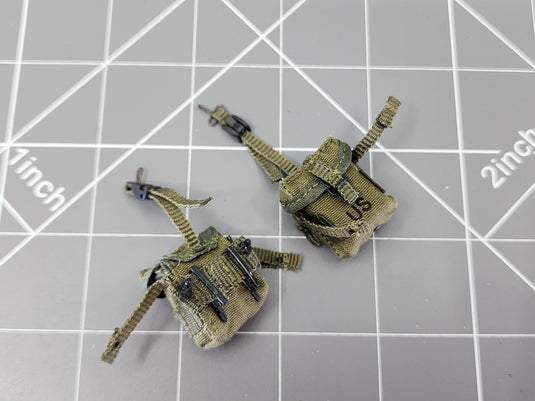 BAM 1/6 Vietnam OD Green Pouch Set (Toy Soldier)