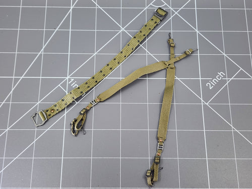 BAM 1/6 Vietnam OD Green Belt & Harness (DID)