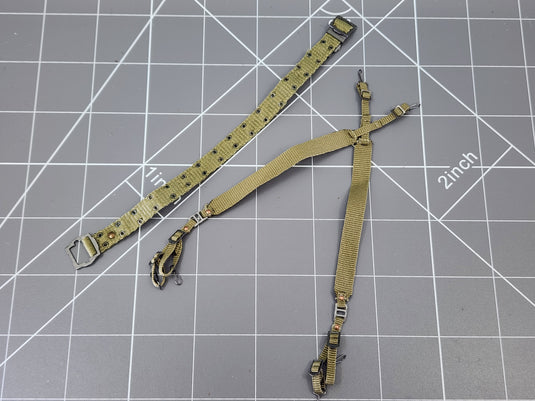 BAM 1/6 Vietnam OD Green Belt & Harness (DID)