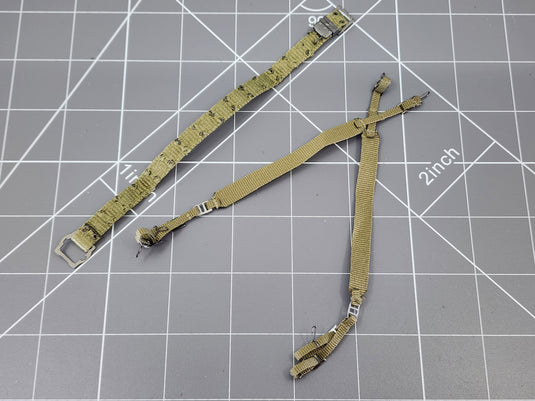 BAM 1/6 Vietnam OD Green Belt & Harness (DID)