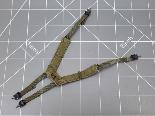 BAM 1/6 Vietnam OD Green H Type Harness (Toy Soldier)