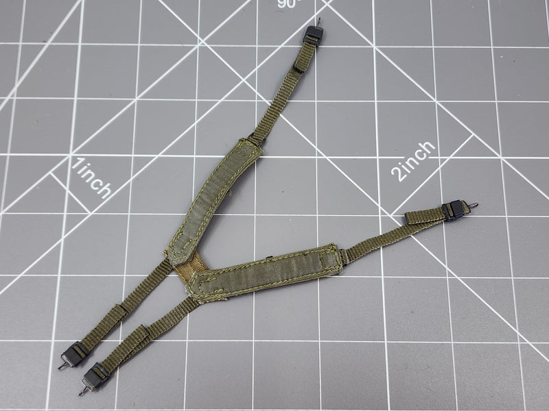 Load image into Gallery viewer, BAM 1/6 Vietnam OD Green H Type Harness (Toy Soldier)
